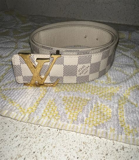 pink lv belt|white checkered louis vuitton belt.